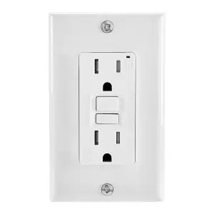 brand new gfci outlet going into the bathroom of a customer in Palm Coast