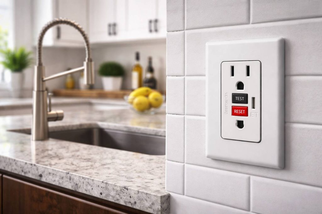 gfci outlet near kitchen sink palm coast fl