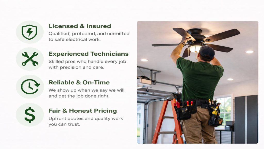 professional electrician performing residential electrical work in palm coast fl
